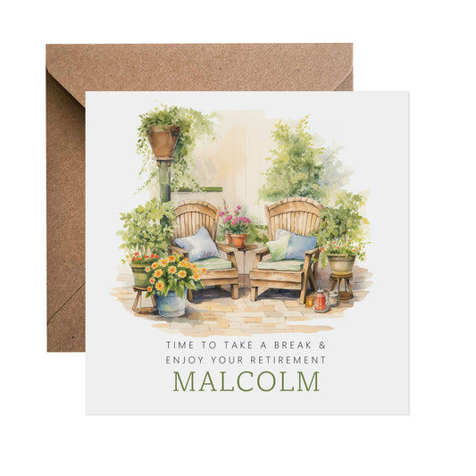 Male Personalised Retirement Card
