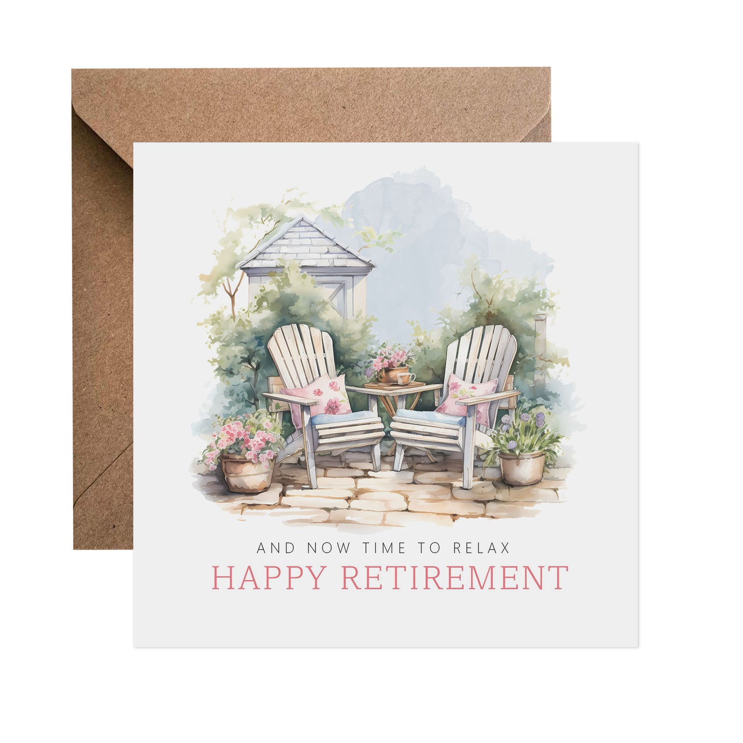 Time to Relax - Pink Retirement Card