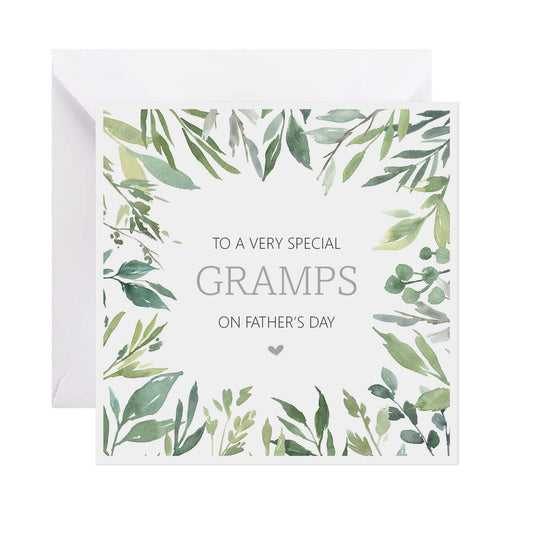 Gramps Classic Greenery Father's Day Card