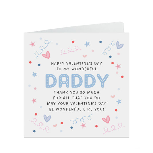 Daddy Valentine's Day Card, Thank You For All That You Do