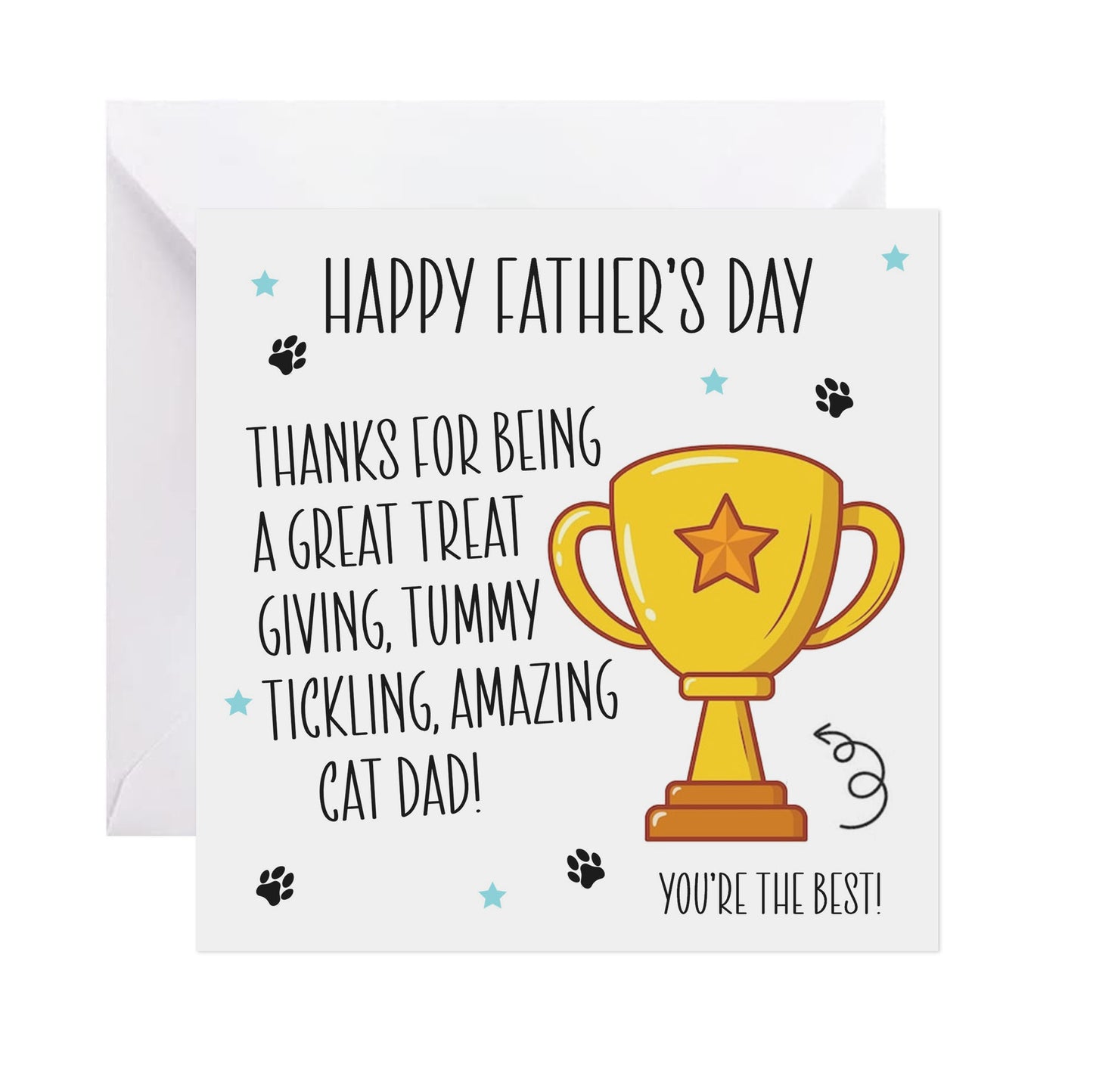 Amazing Cat Dad - Father's Day Card