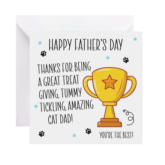 Amazing Cat Dad - Father's Day Card