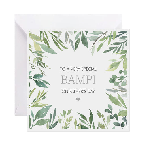 Bampi Classic Greenery Father's Day Card