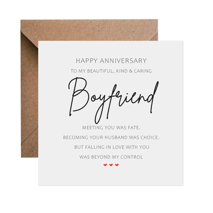 Meeting You Was Fate Anniversary Card - Choose Your Recipient