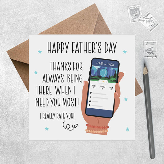 Dad's Taxi - Father's Day Card