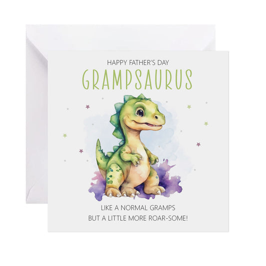 Roarsome Gramps Dinosaur Father's Day Card