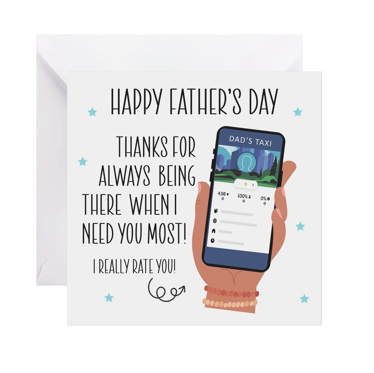 Dad's Taxi - Father's Day Card