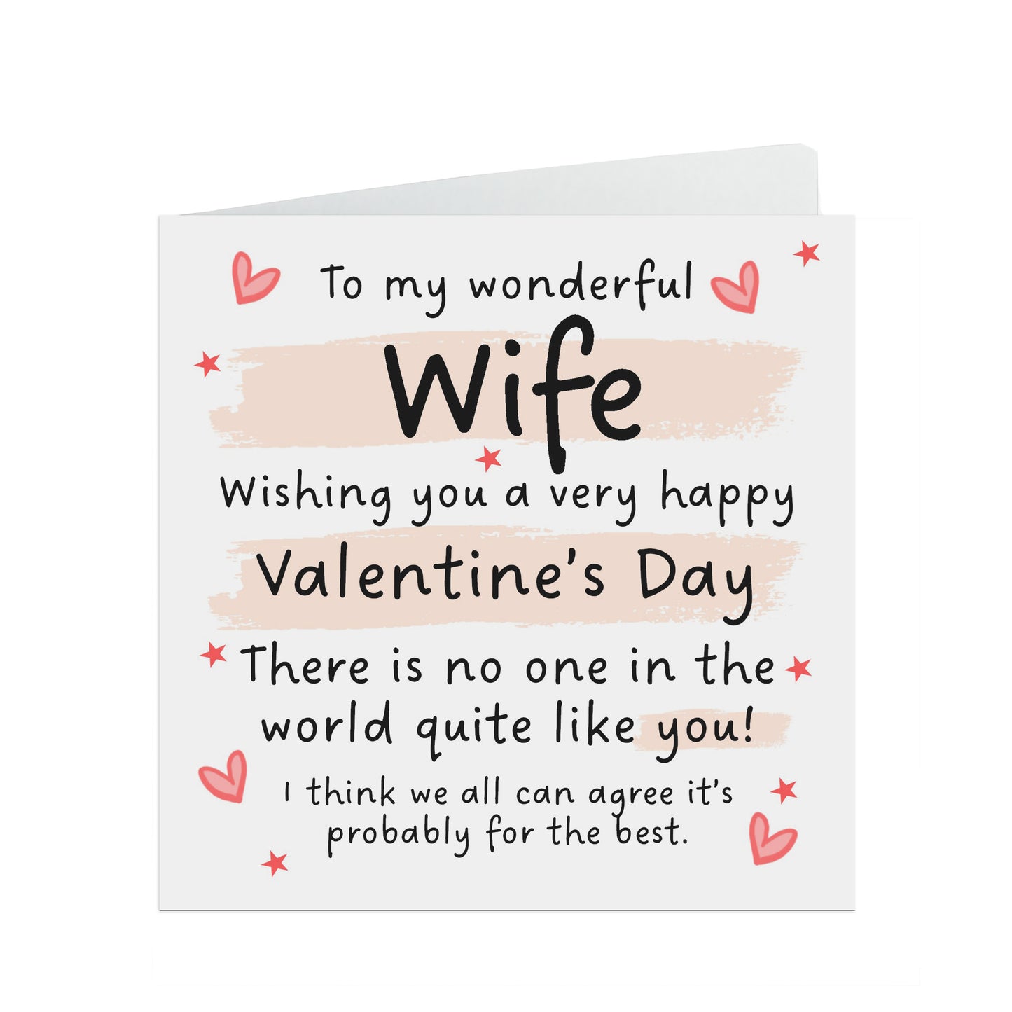 Wife Valentine's Card, Funny No One In The World Quite Like You
