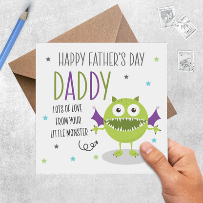 Daddy Father's Day From Your Little Green Monsters