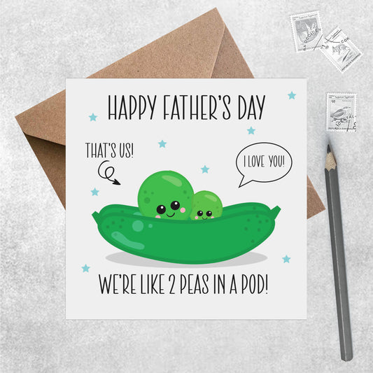 2 Peas In A Pod - Father's Day Card