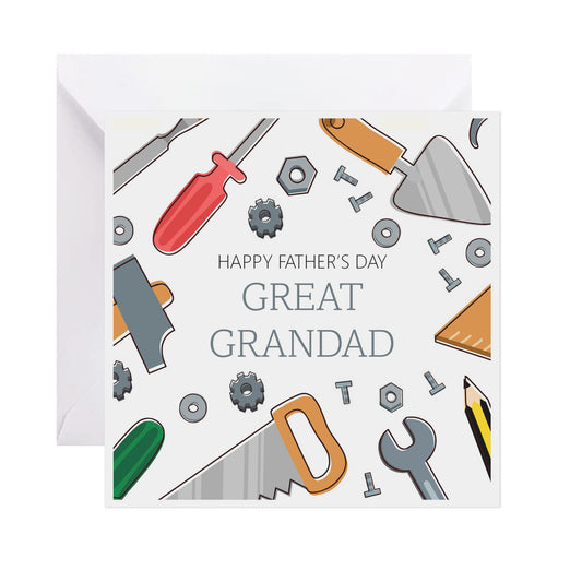 Great Grandad DIY Tools - Father's Day Card