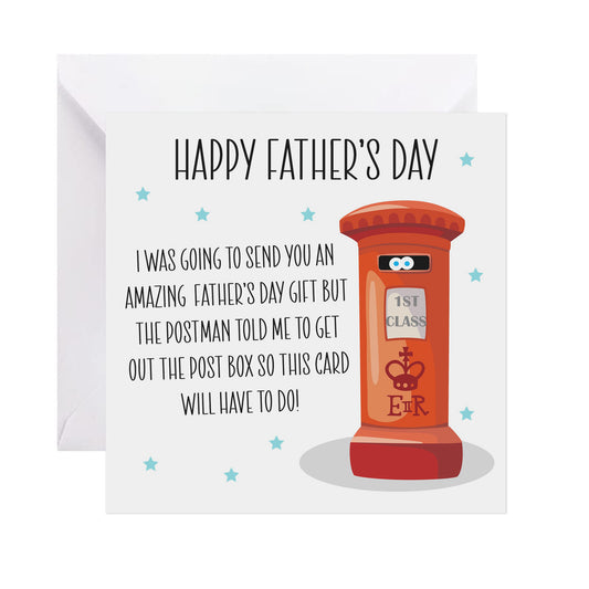 Too Big For The Post Box - Father's Day Card