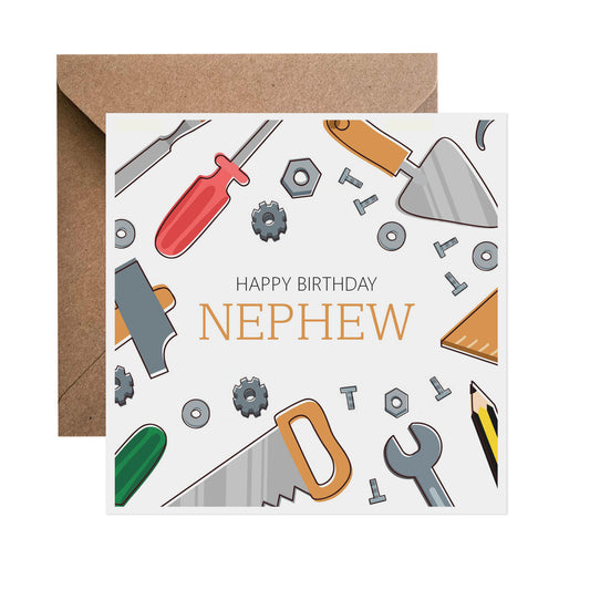 Nephew Birthday Card - DIY Tools