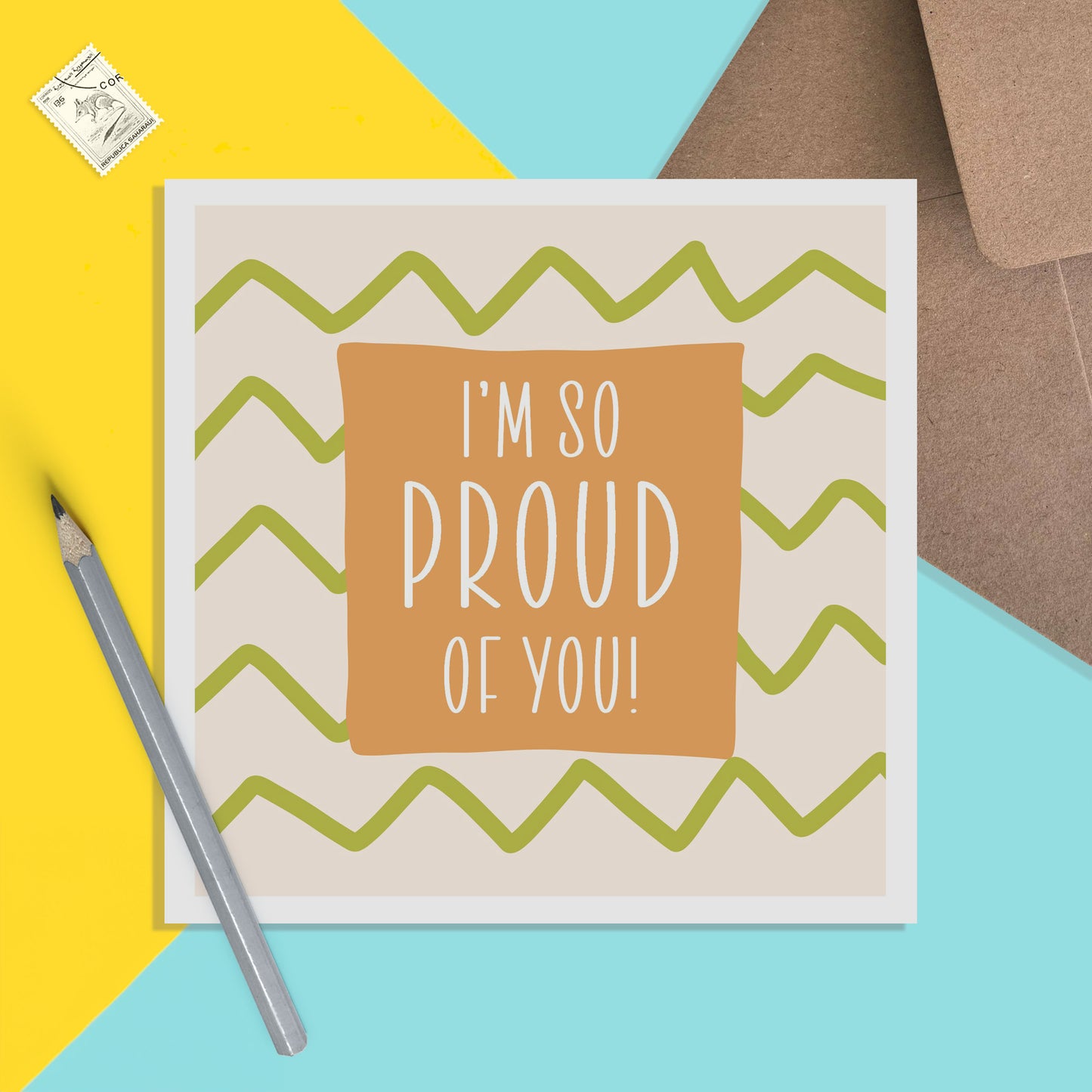 I'm So Proud Of You! Well Done Card