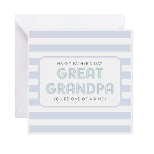 Great Grandpa, You're One Of A Kind! - Father's Day Card