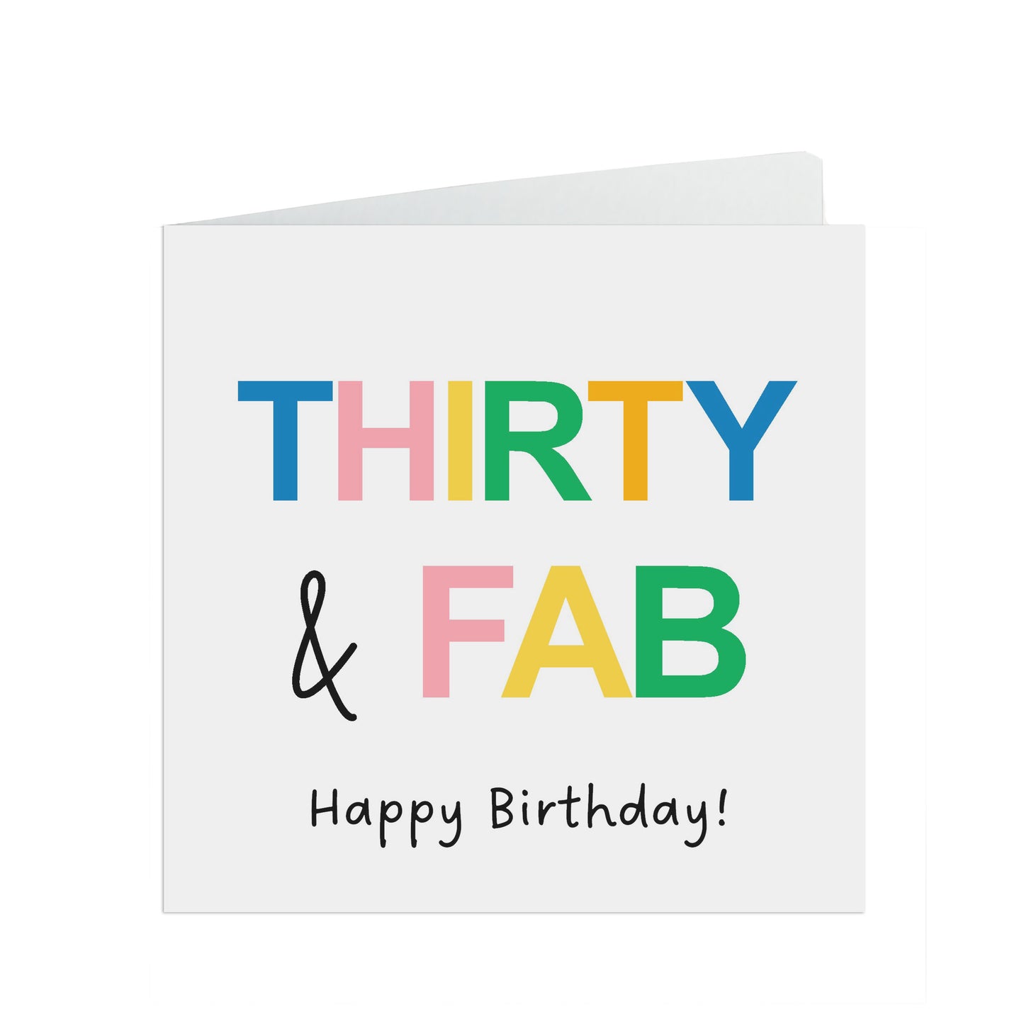Thirty & Fab Birthday Card