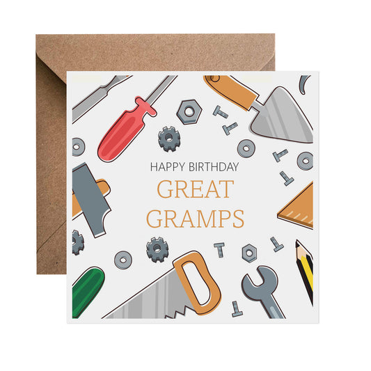 Great Gramps Birthday Card - DIY Tools
