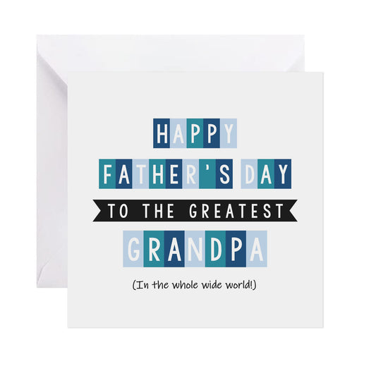 Greatest Grandad In The Whole Wide World - Father's Day Card