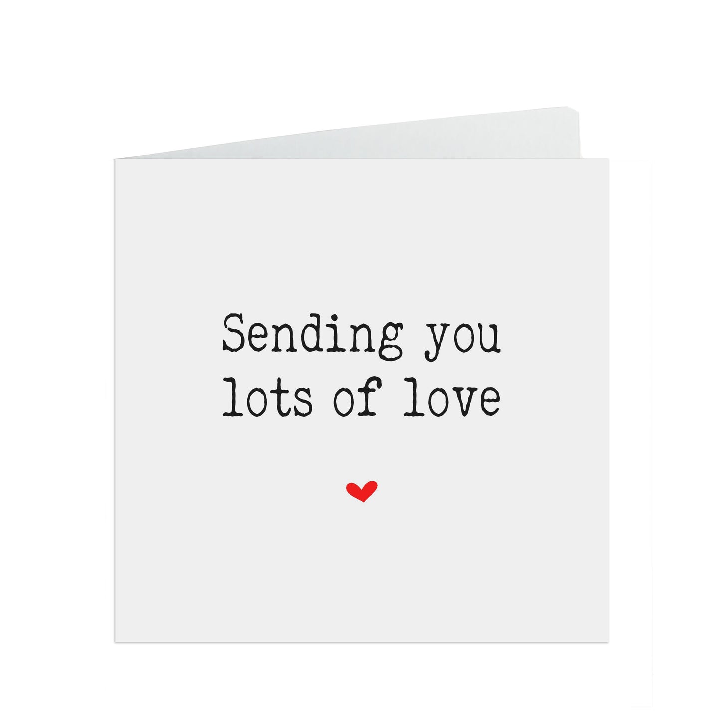 Sending you lots of love, Missing you support card