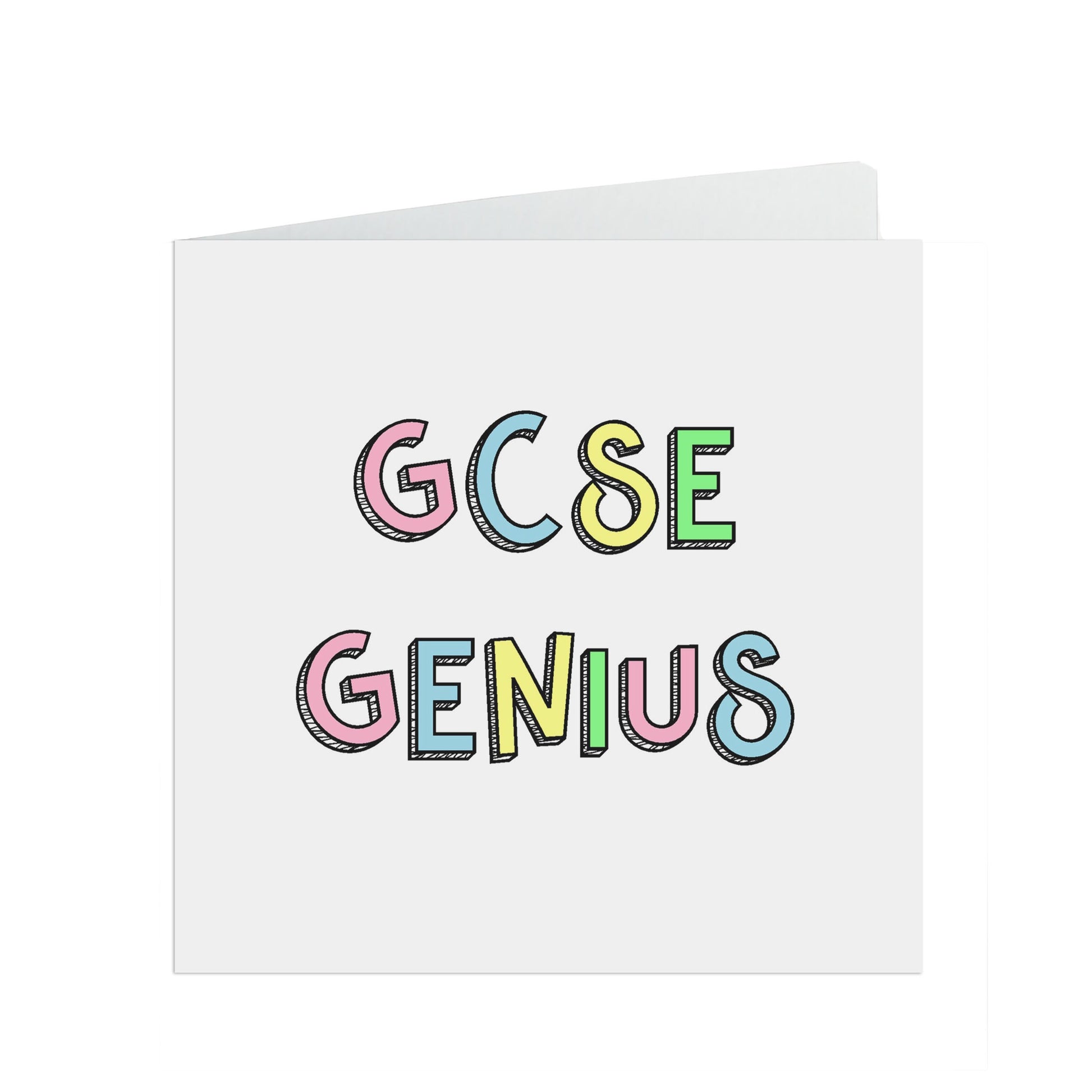 GCSE Genius! Congratulations passed exams or graduated funny card