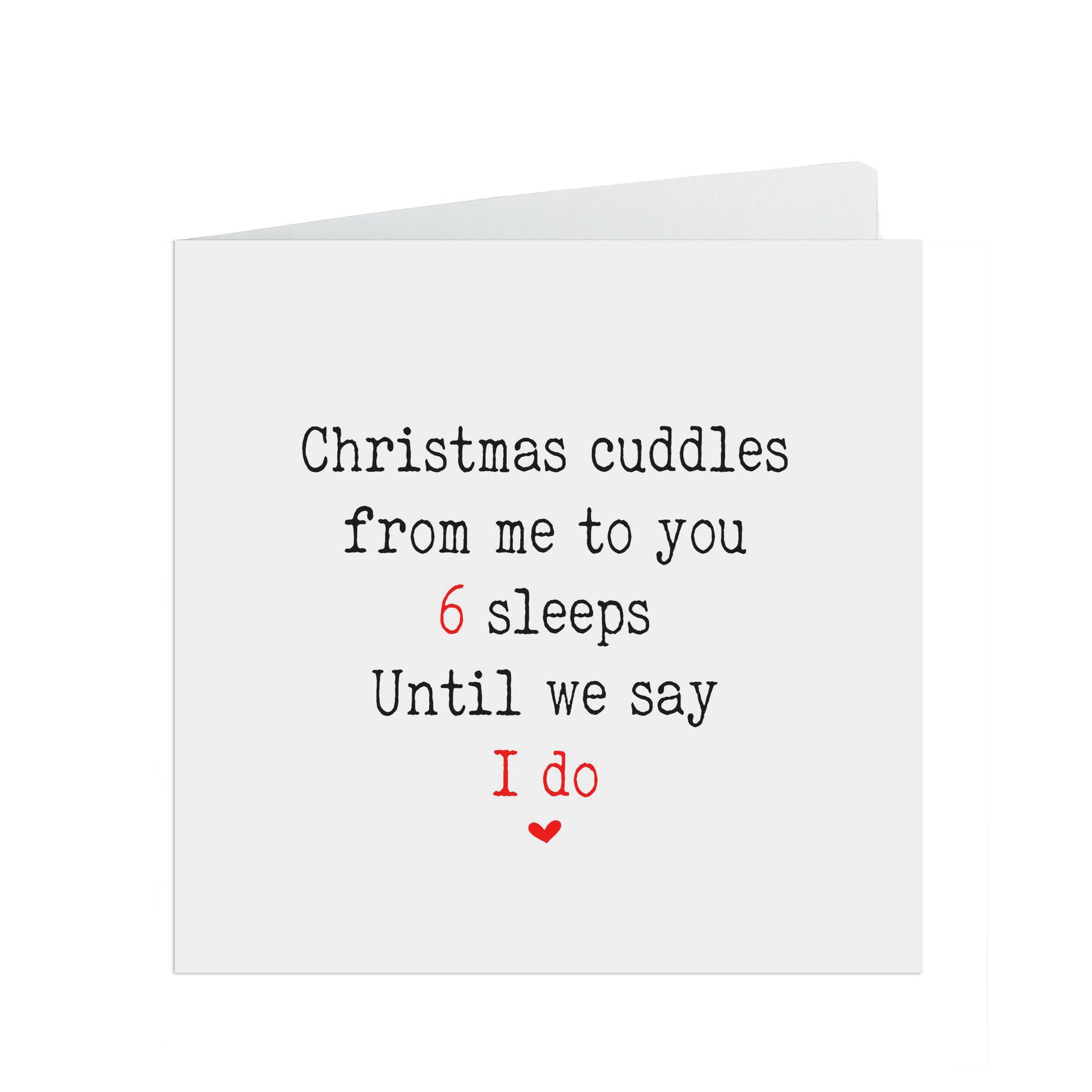 Until We Say I do, Cute Christmas Card For Fiancée Or Fiancé