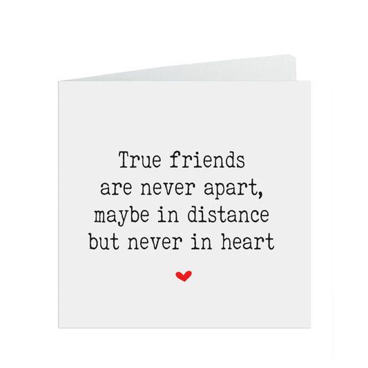 Friend Missing You Card, Long Distance Friendship, True Friends Are Never Apart