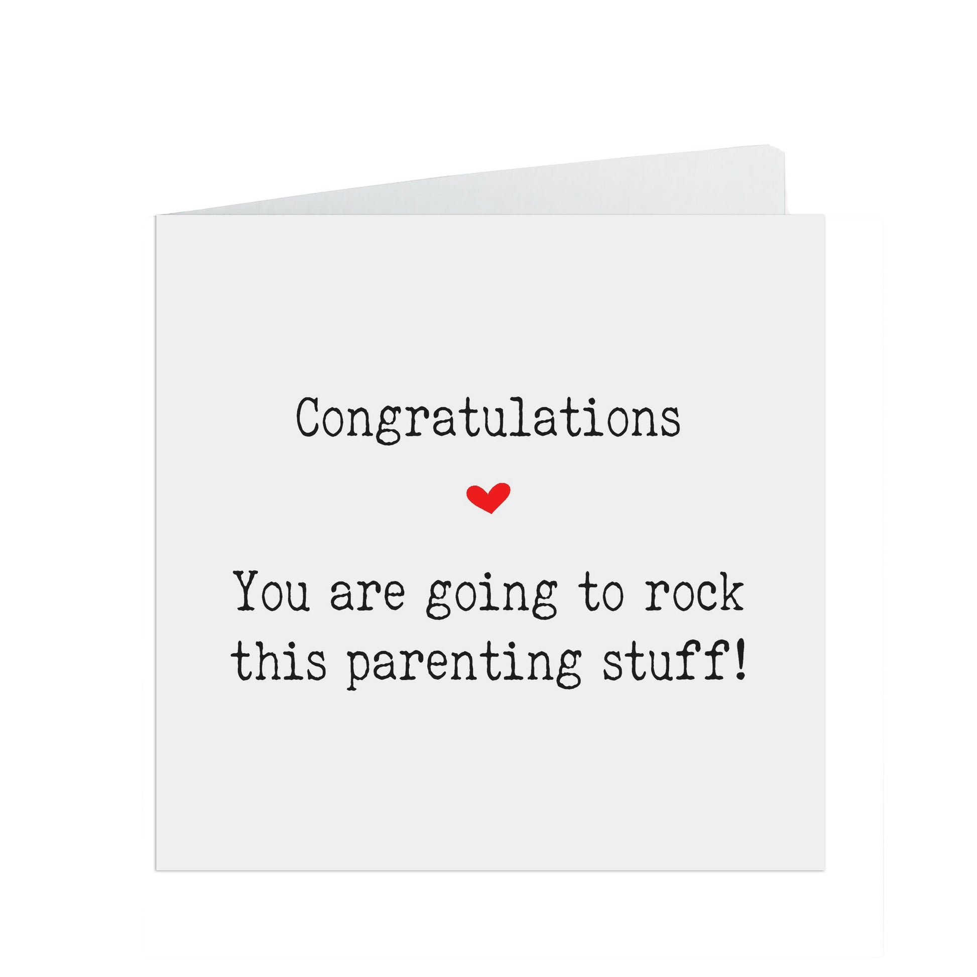 New baby card, You are going to rock this parenting stuff!