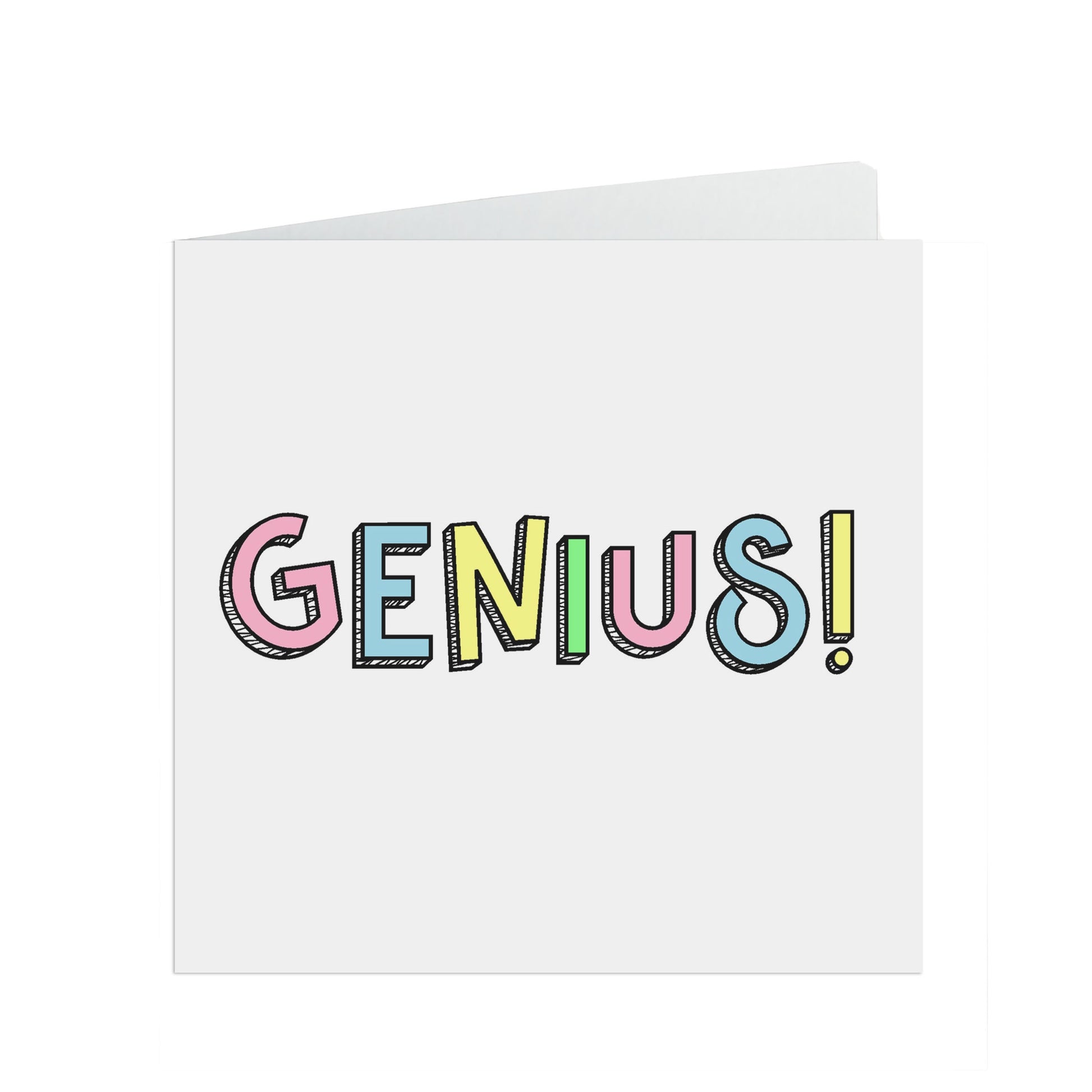 Genius! Congratulations passed exams or graduated funny card