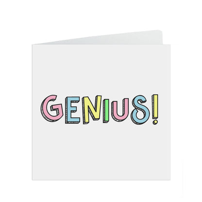 Genius! Congratulations passed exams or graduated funny card