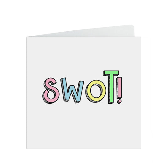 SWOT! Congratulations passed exams or graduated funny card