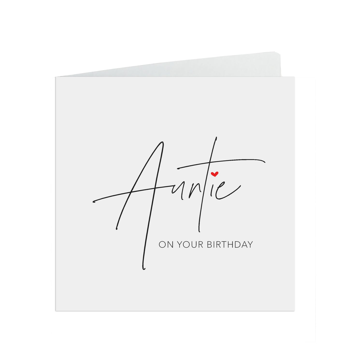 Auntie Birthday Card, Simple Birthday Card