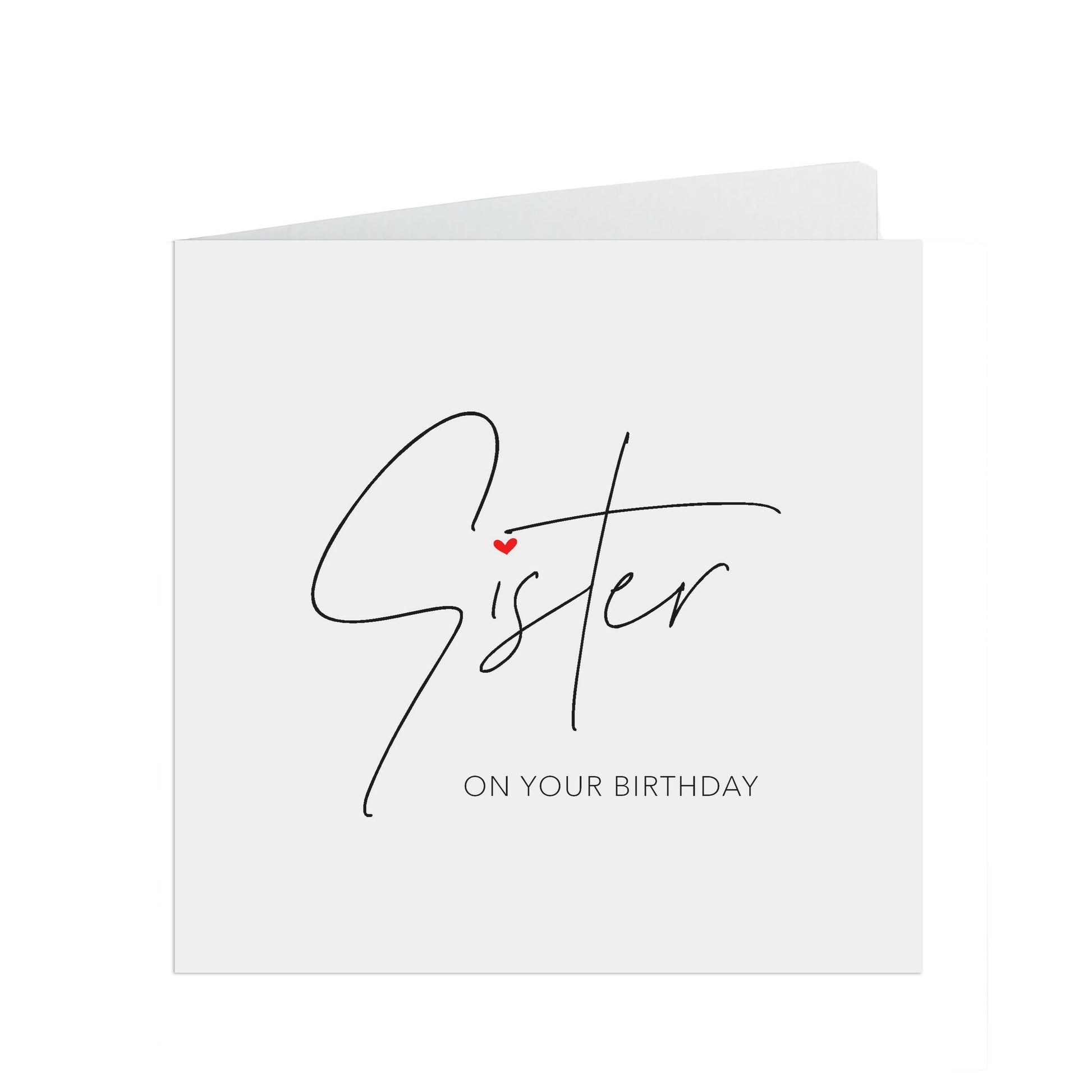 Sister Birthday Card, Simple Birthday Card
