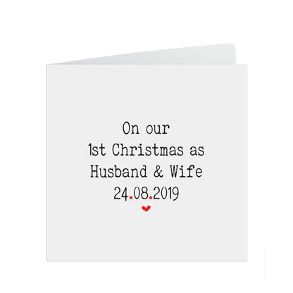 On Our First Christmas As Husband & Wife, Christmas Card