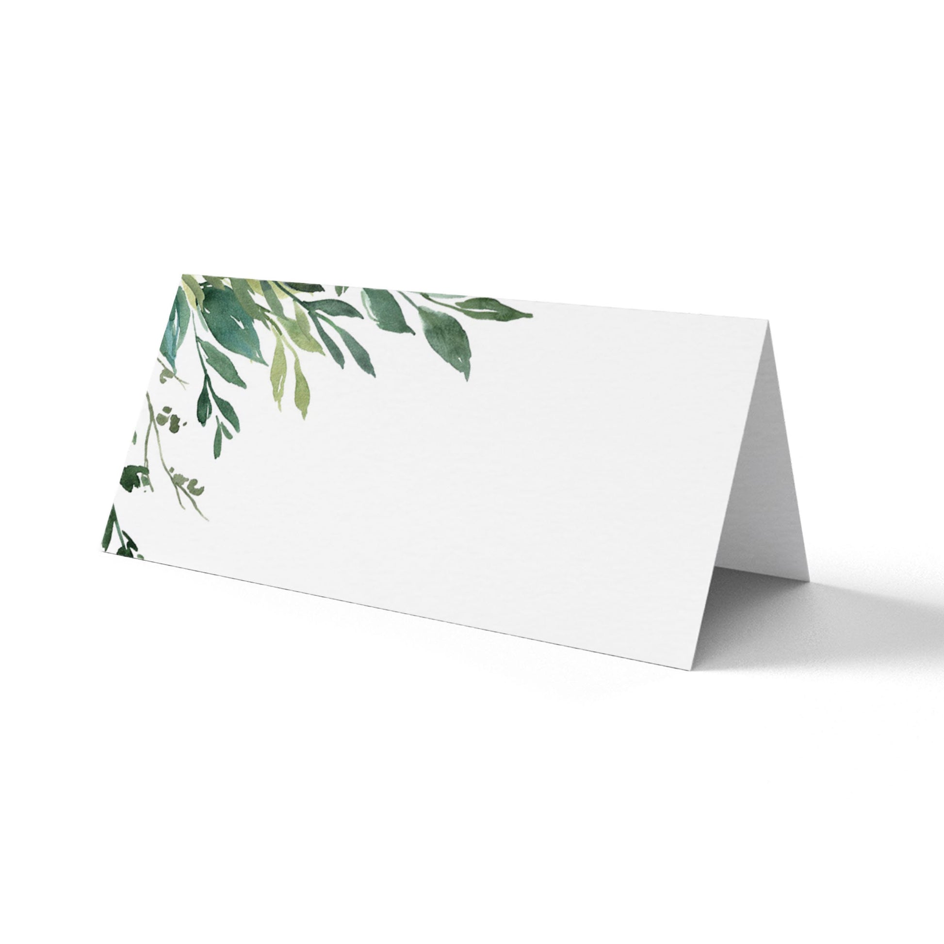 Greenery Place Cards - Blank Pack of 25/50