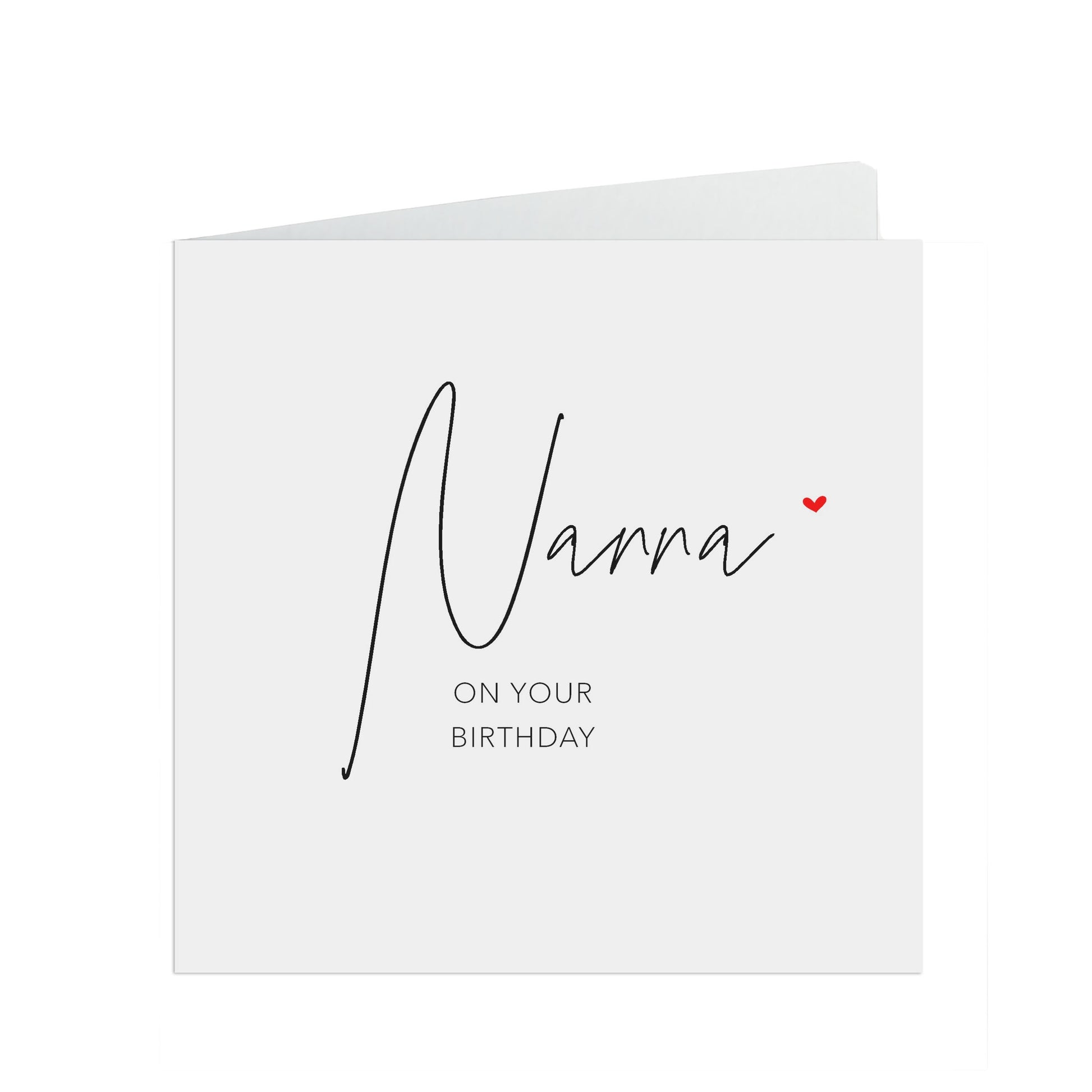 Nanna Birthday Card, Simple Birthday Card