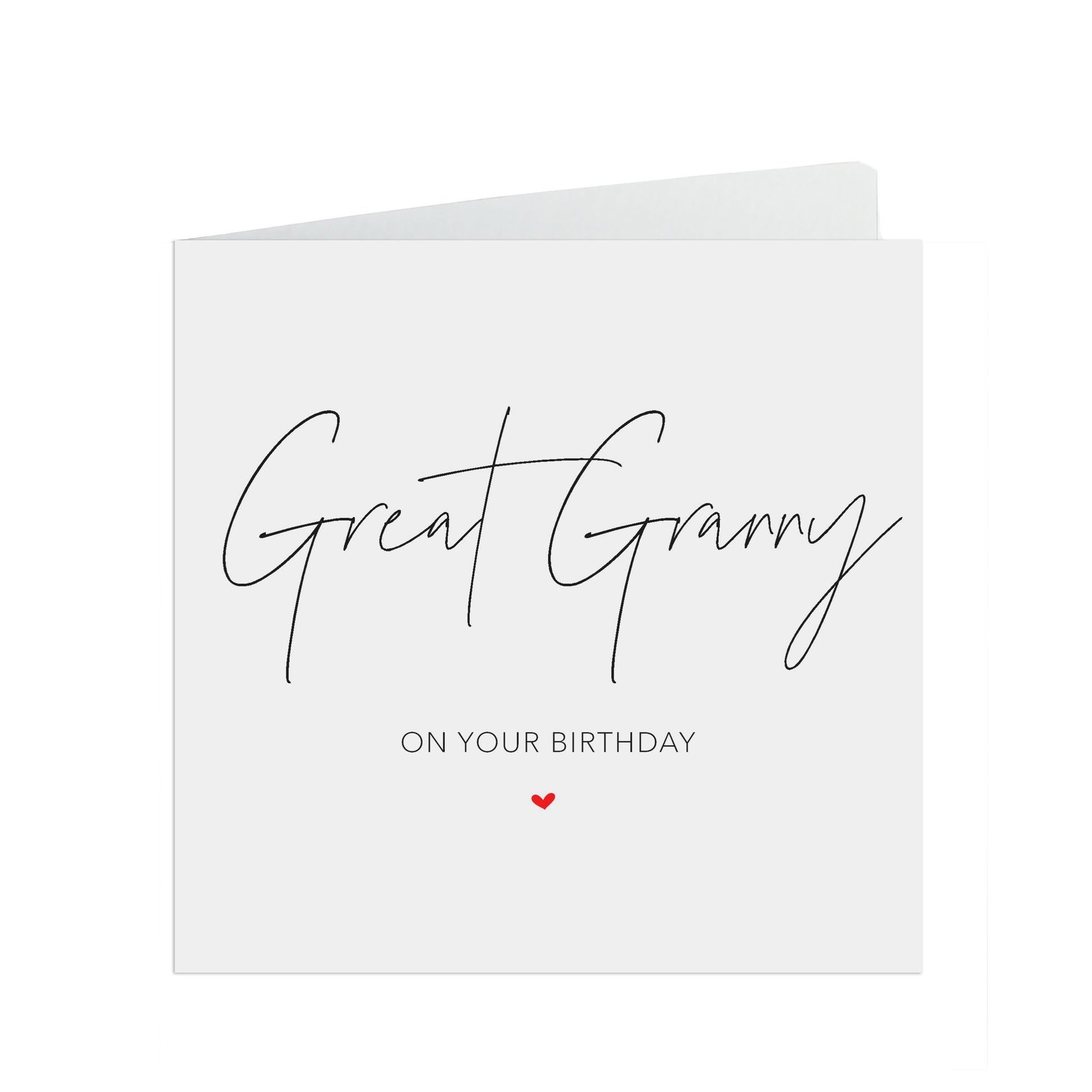 Great Granny Birthday Card, Simple Birthday Card
