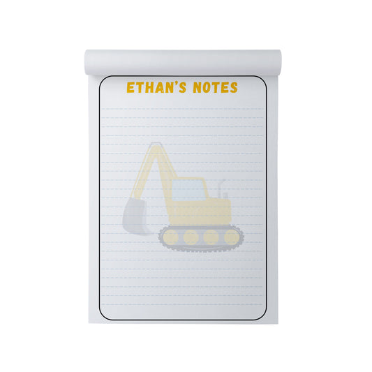  Construction Personalised Note Pad, A5 With 50 Tear-off Sheets by PMPRINTED 