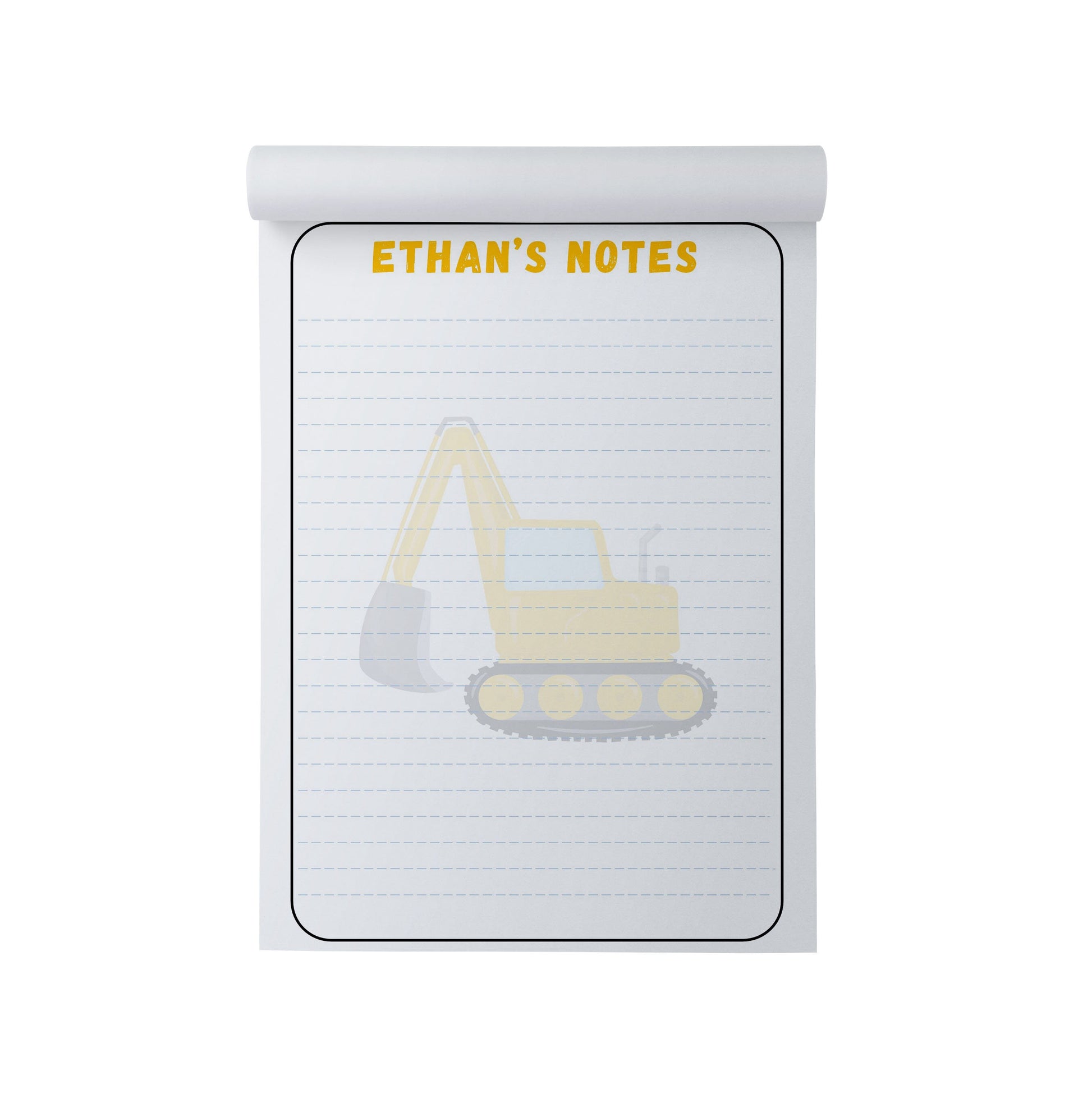  Construction Personalised Note Pad, A5 With 50 Tear-off Sheets by PMPRINTED 
