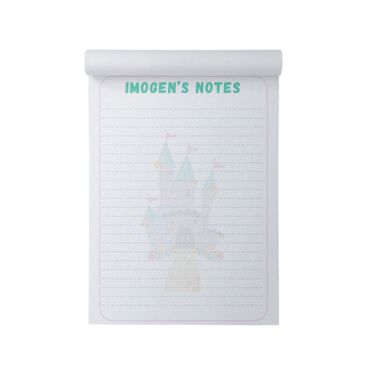  Fairy Castle Personalised Note Pad, A5 With 50 Tear-off Sheets by PMPRINTED 