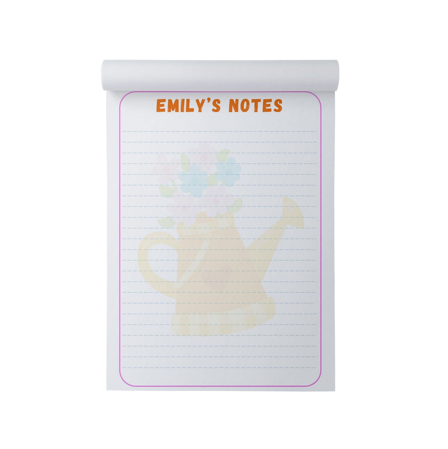  Flowers Personalised Note Pad, A5 With 50 Tear-off Sheets by PMPRINTED 