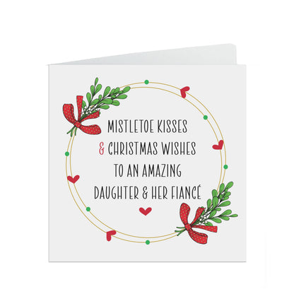 Christmas Card For Daughter And Her Fiancé, Lots Of Love & Christmas Wishes
