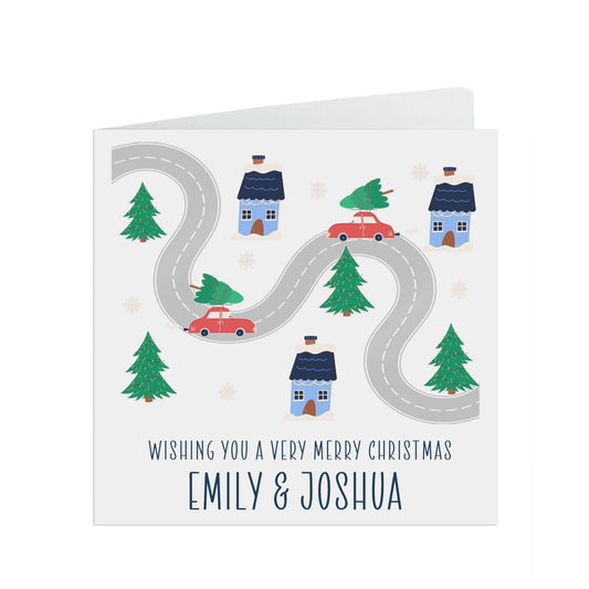 Personalised Christmas Card For Couple, Christmas Card For friends