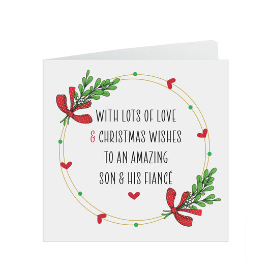 Christmas Card For Son & His Fiancé, Christmas Card From Parents, Lots Of Love And Christmas Wishes