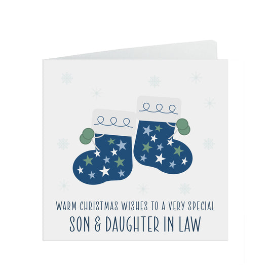 Christmas Card For Son And Daughter In Law, Warm Winter Wishes card