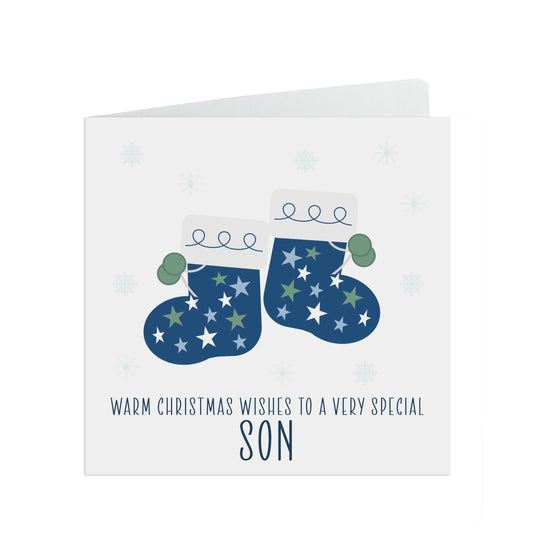 Christmas Card For Son, Warm Winter Wishes Card