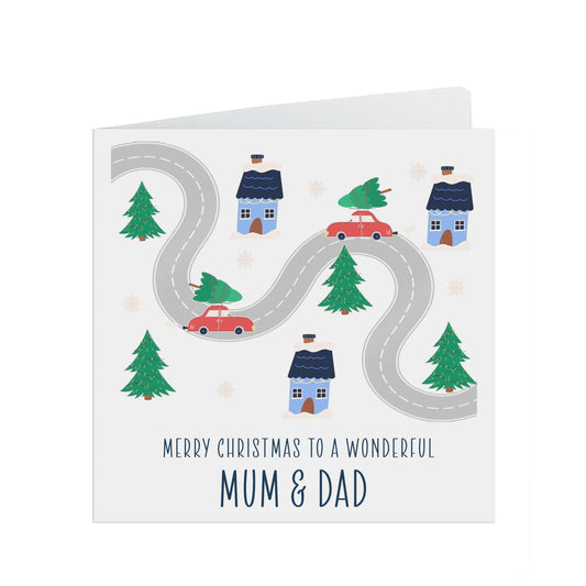 Christmas Card For Mum & Dad, Christmas Card For parents From Son Or Daughter
