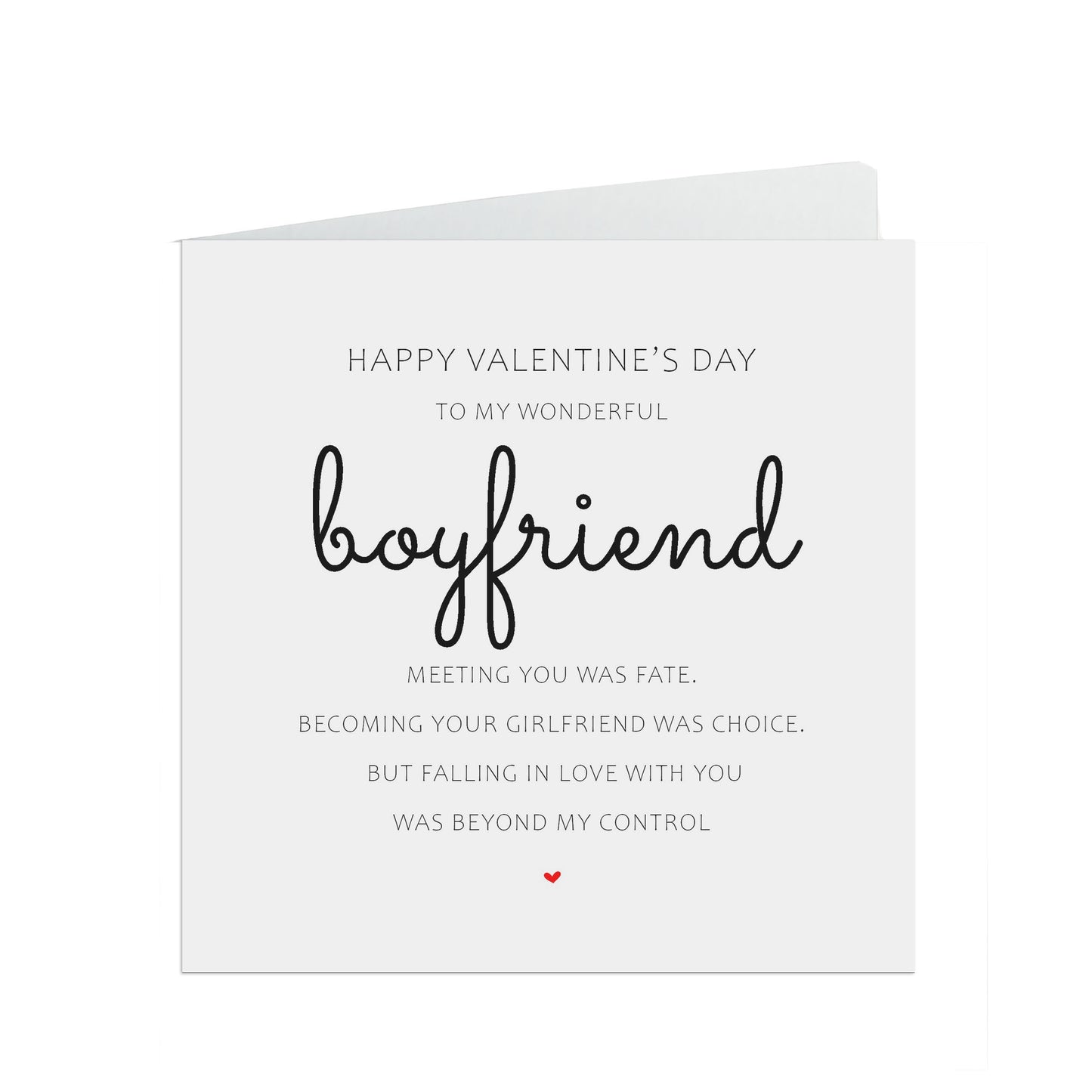 Boyfriend Valentine's Day Card - Romantic Meeting You Was Fate