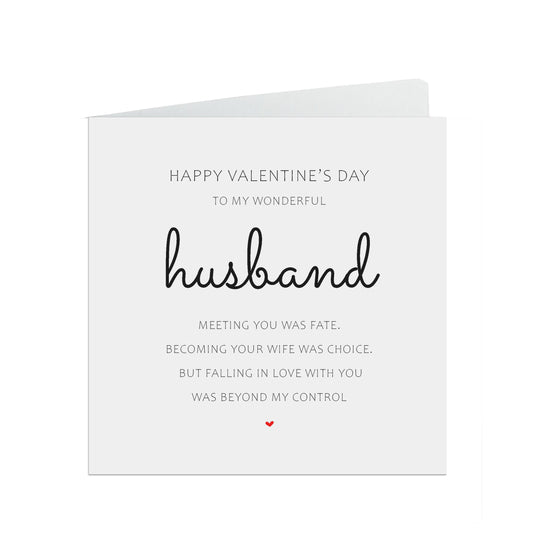 Husband Valentine's Day Card - Romantic Meeting You Was Fate
