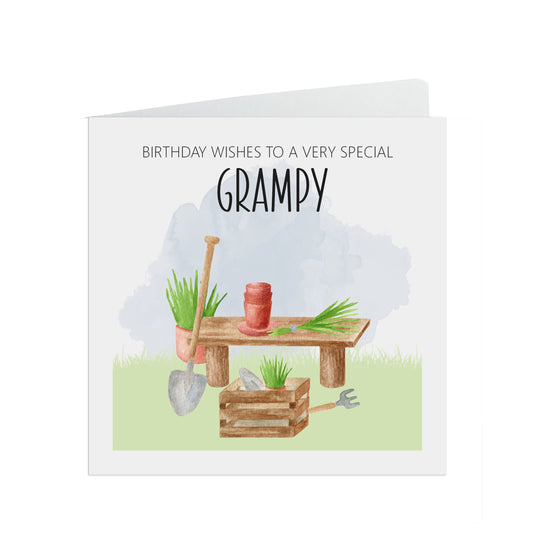 Grampy Birthday Card, Gardening Design