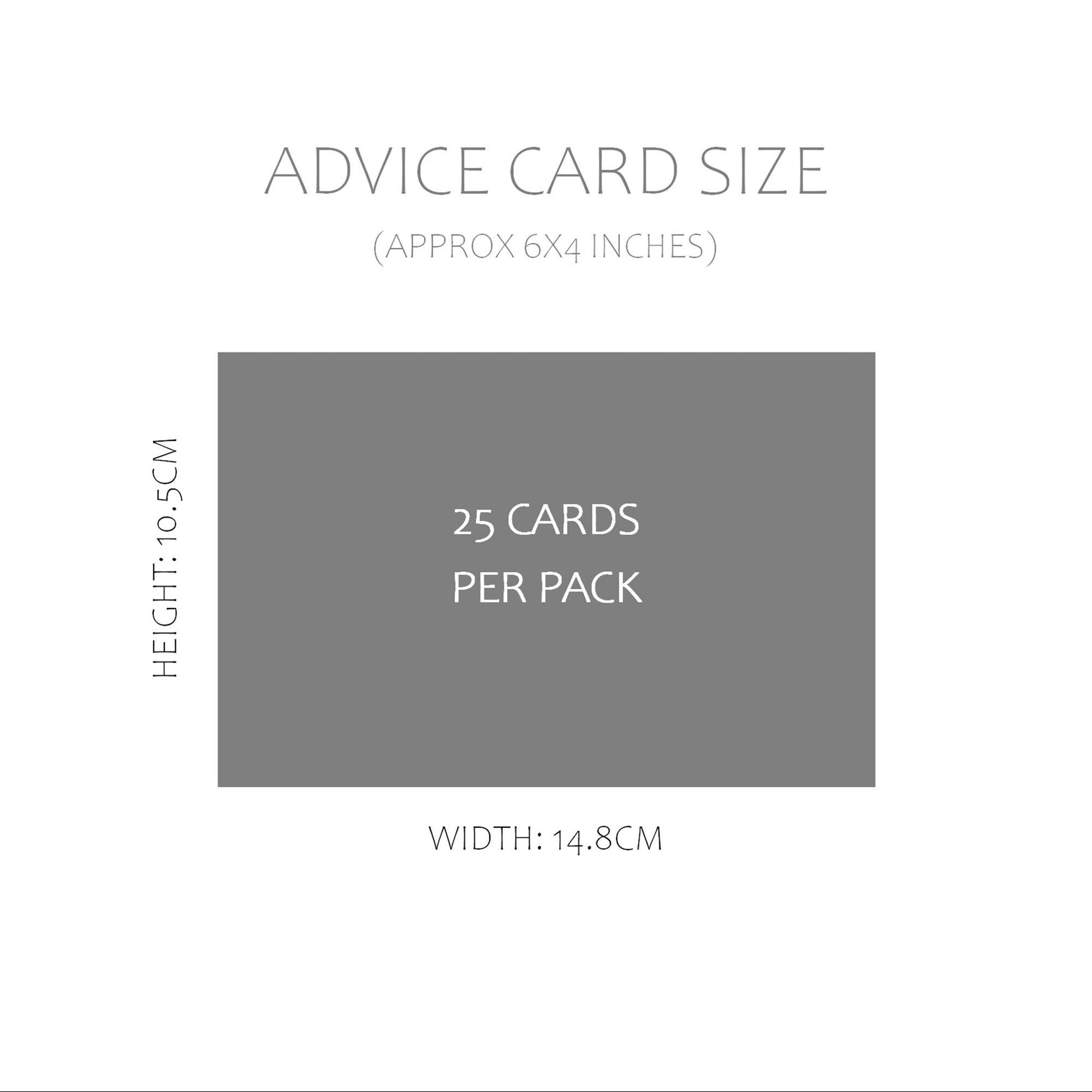Greenery Wedding Advice Cards - Pack Of 25